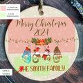 Personalized Family Stocking Ornament With Names and Year, New Family Christmas Gift CX01-26 - 19Gifts