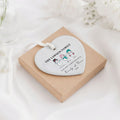 Personalized Family of 4 Ornament, Personalized Heart Shaped Ornament CY02-12 - 19Gifts