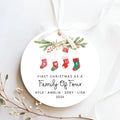 Personalized Family of Three Christmas Ornament, Custom New Family Ornament CX06-20 - 19Gifts