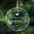 Personalized  First Christmas Married Glass Ornament, Mr and Mrs Ornament, Wedding Glass GX05-7 - 19Gifts