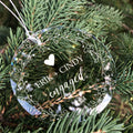 Personalized  First Christmas Married Glass Ornament, Mr and Mrs Ornament, Wedding Glass GX05-7 - 19Gifts