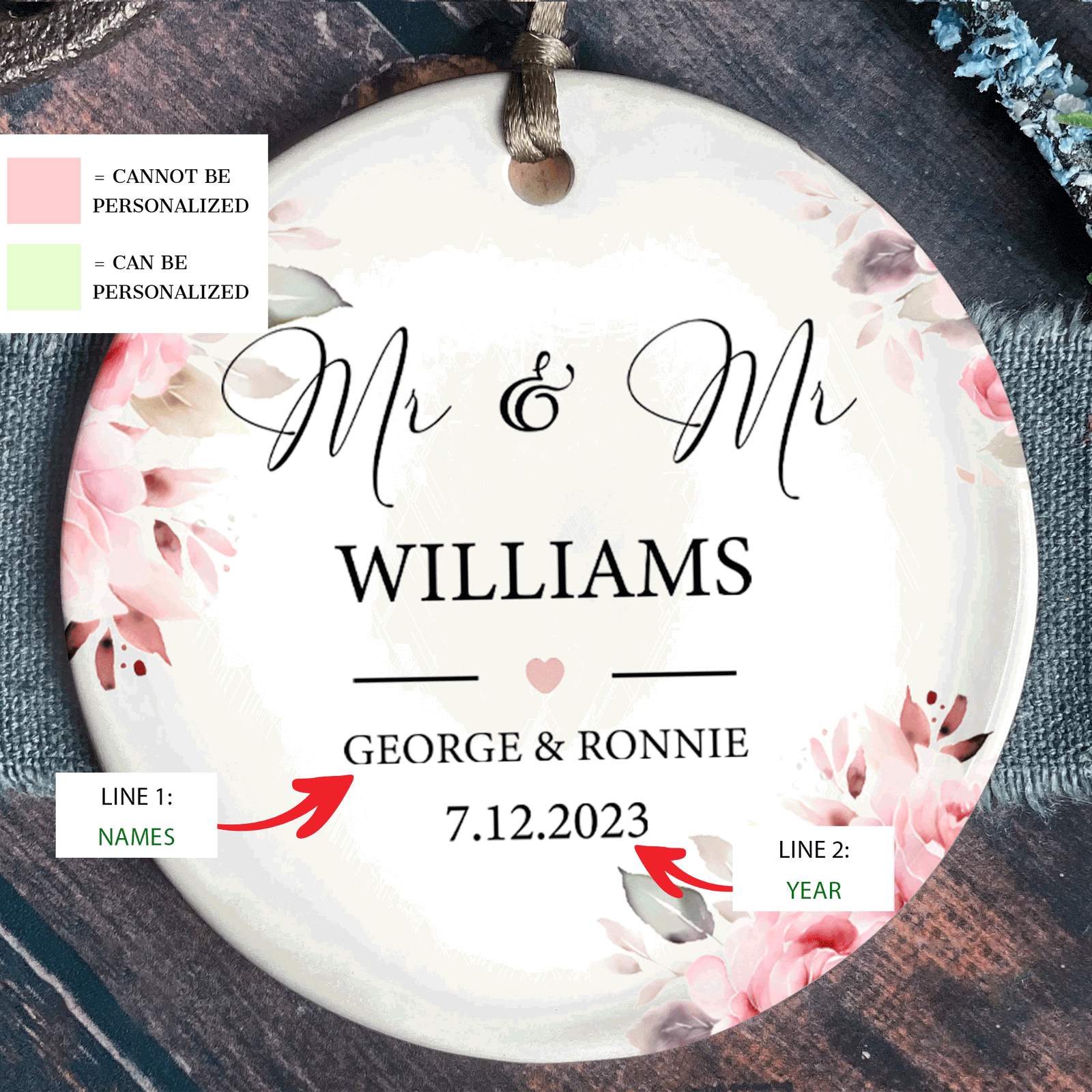 Personalized First Christmas Married Keepsake - Wedding Christmas Gift 2024, Our First Christmas Ornament CX05-26 - 19Gifts