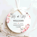 Personalized First Christmas Married Keepsake - Wedding Christmas Gift 2024, Our First Christmas Ornament CX05-26 - 19Gifts