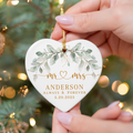 Personalized First Christmas Married Ornament, Custom Mr and Mrs CY05-8 - 19Gifts