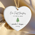 Personalized First Christmas Married Ornament, Mr Mrs Ornament CY06-2 - 19Gifts