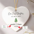 Personalized First Christmas Married Ornament, Mr Mrs Ornament CY06-2 - 19Gifts