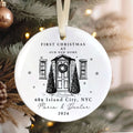 Personalized First Christmas in New Home Ornament CX02-1 - 19Gifts
