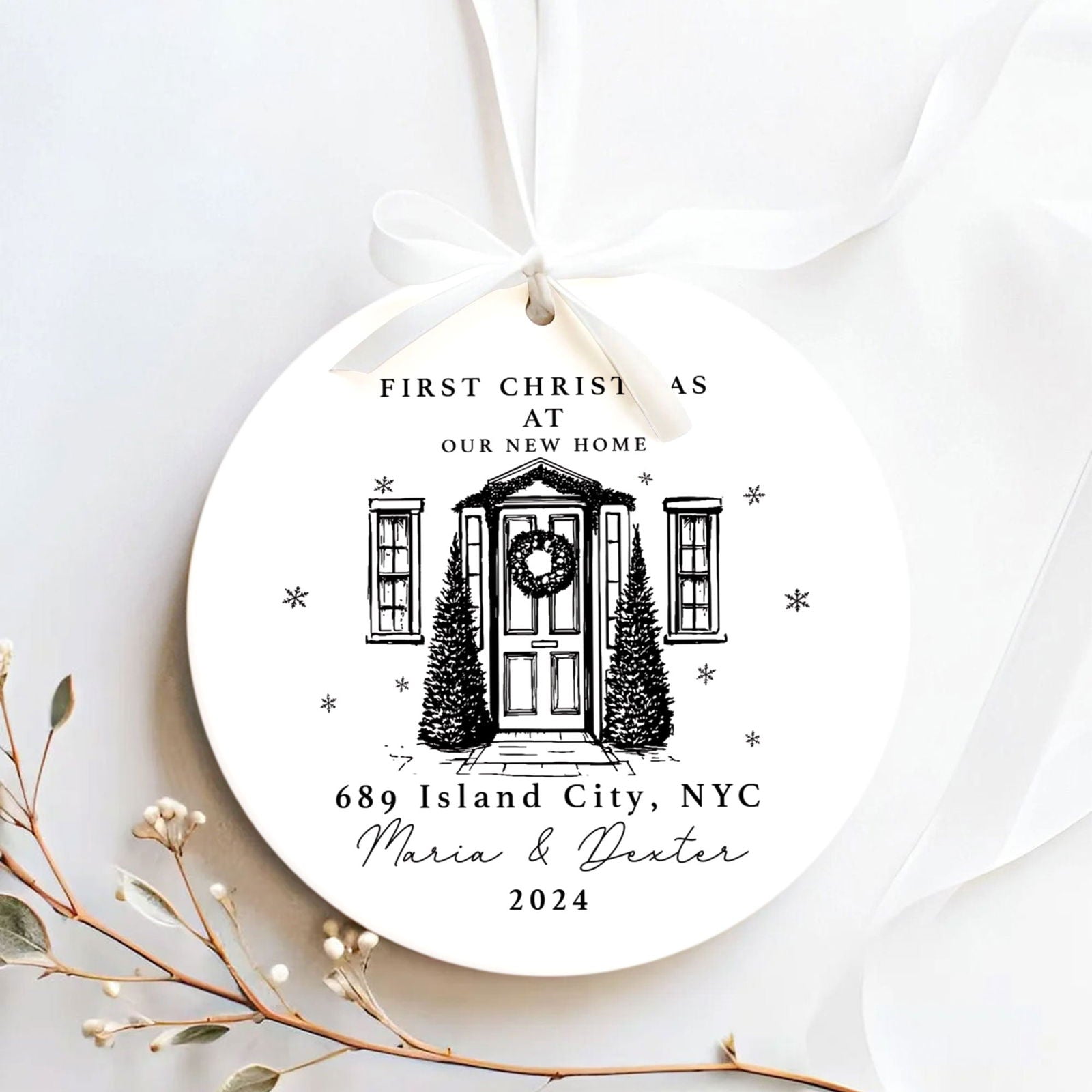 Personalized First Christmas in New Home Ornament CX02-1 - 19Gifts