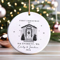 Personalized First Christmas in New Home Ornament CX02-2 - 19Gifts