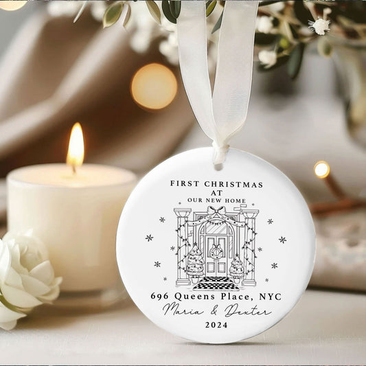 Personalized First Christmas in New Home Ornament CX02-3 - 19Gifts