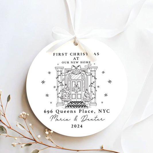 Personalized First Christmas in New Home Ornament CX02-3 - 19Gifts