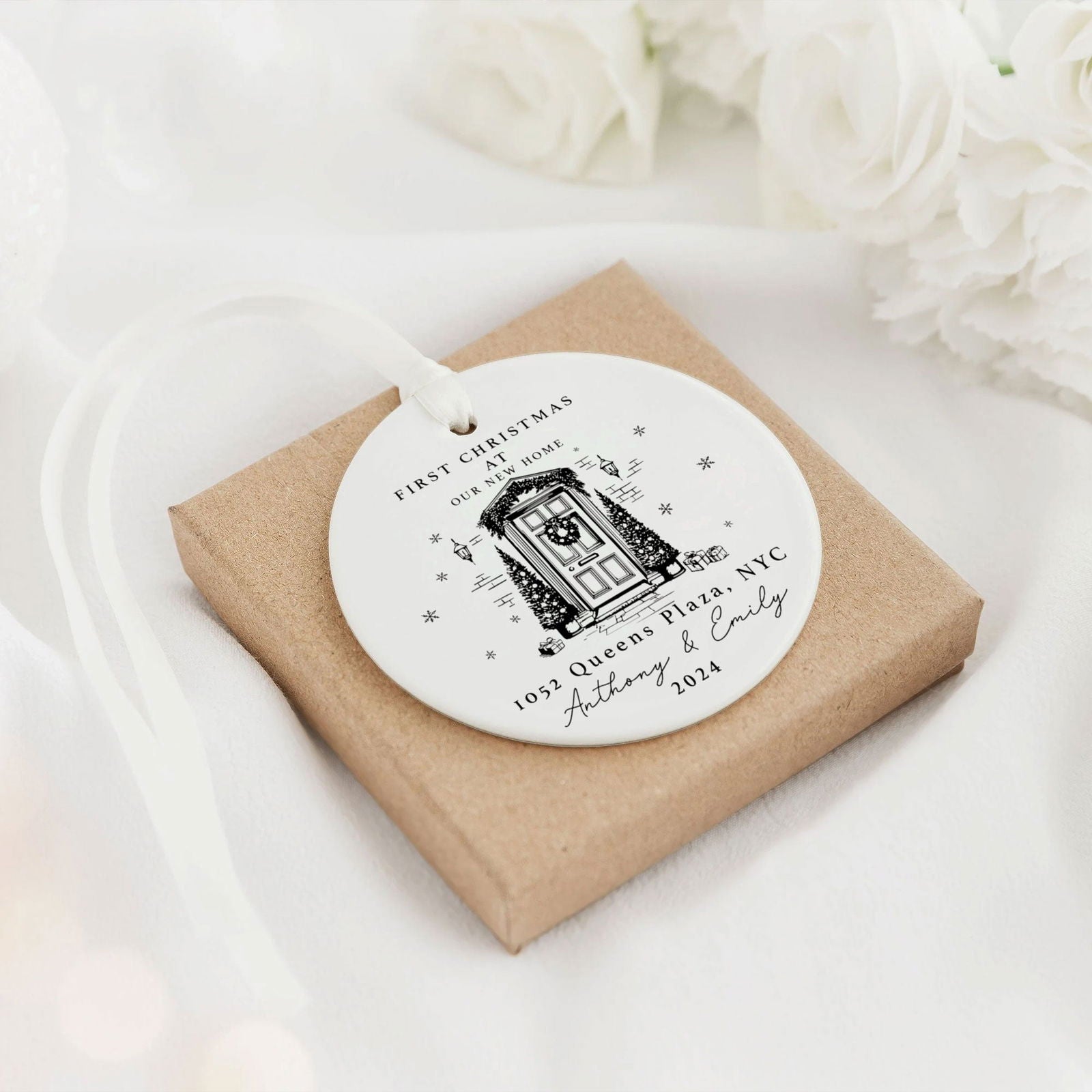 Personalized First Christmas in New Home Ornament CX02-4 - 19Gifts