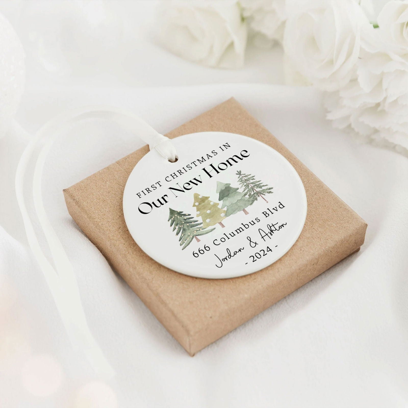 Personalized First Christmas in Our New Home Ornament Keepsake 2024 CX03-2 - 19Gifts