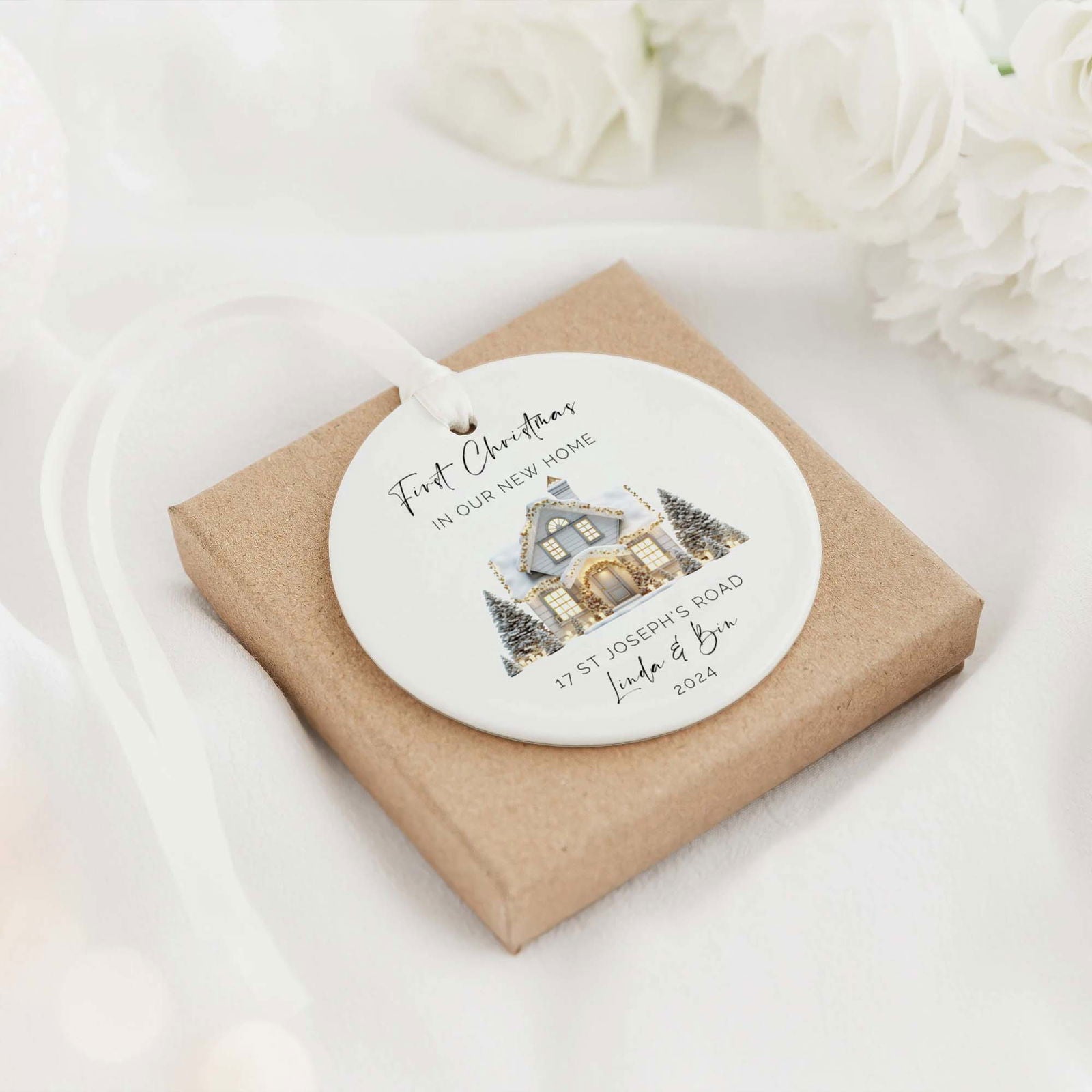 Personalized First Home Ornament, New Home Gift, Christmas In New Home CX06-8 - 19Gifts