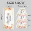 Personalized Floral Desk Name Plate, Plate Acrylic For Desk, Floral Desk Name Plate TD81-20 - 19Gifts