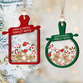 Personalized Gingerbread Family Ornament 2024, 4D Customized Shaked Ornament CF82 - 19Gifts
