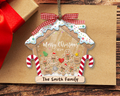 Personalized Gingerbread Family Ornament , Family Christmas Ornament 2024, CF739 - 19Gifts