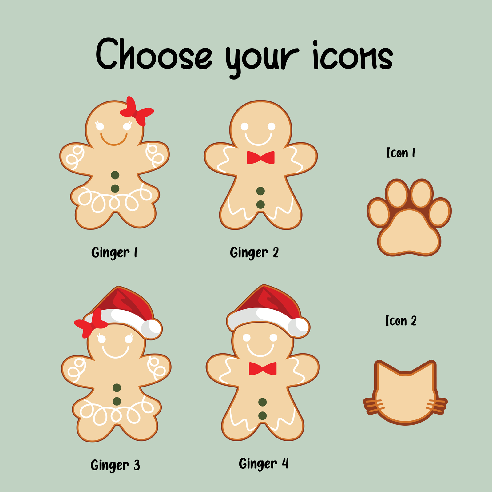 Personalized Gingerbread Family Shaker Ornament, Custom Family Christmas Ornament CF193 - 19Gifts
