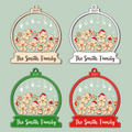 Personalized Gingerbread Family Shaker Ornament, Custom Family Christmas Ornament CF193 - 19Gifts