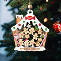 Personalized Gingerbread House Family Ornament With Names, Custom Family Christmas Ornament CF506 - 19Gifts