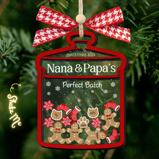 Personalized Grandma Christmas Ornament 2024, personalized family ornaments with pets, Christmas Gift For Grandmother CF70 - 19Gifts