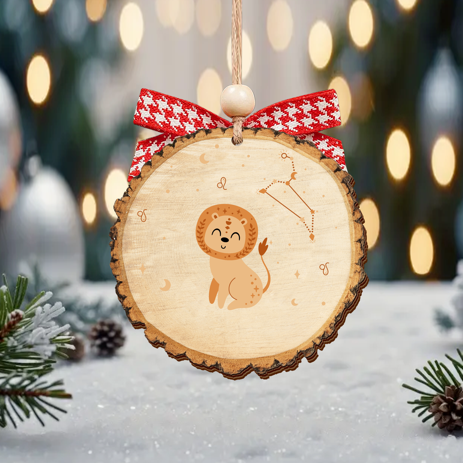Personalized Horoscopes Wooden Ornament, Custom Kids Christmas Tree Ornament CF548 - 19Gifts