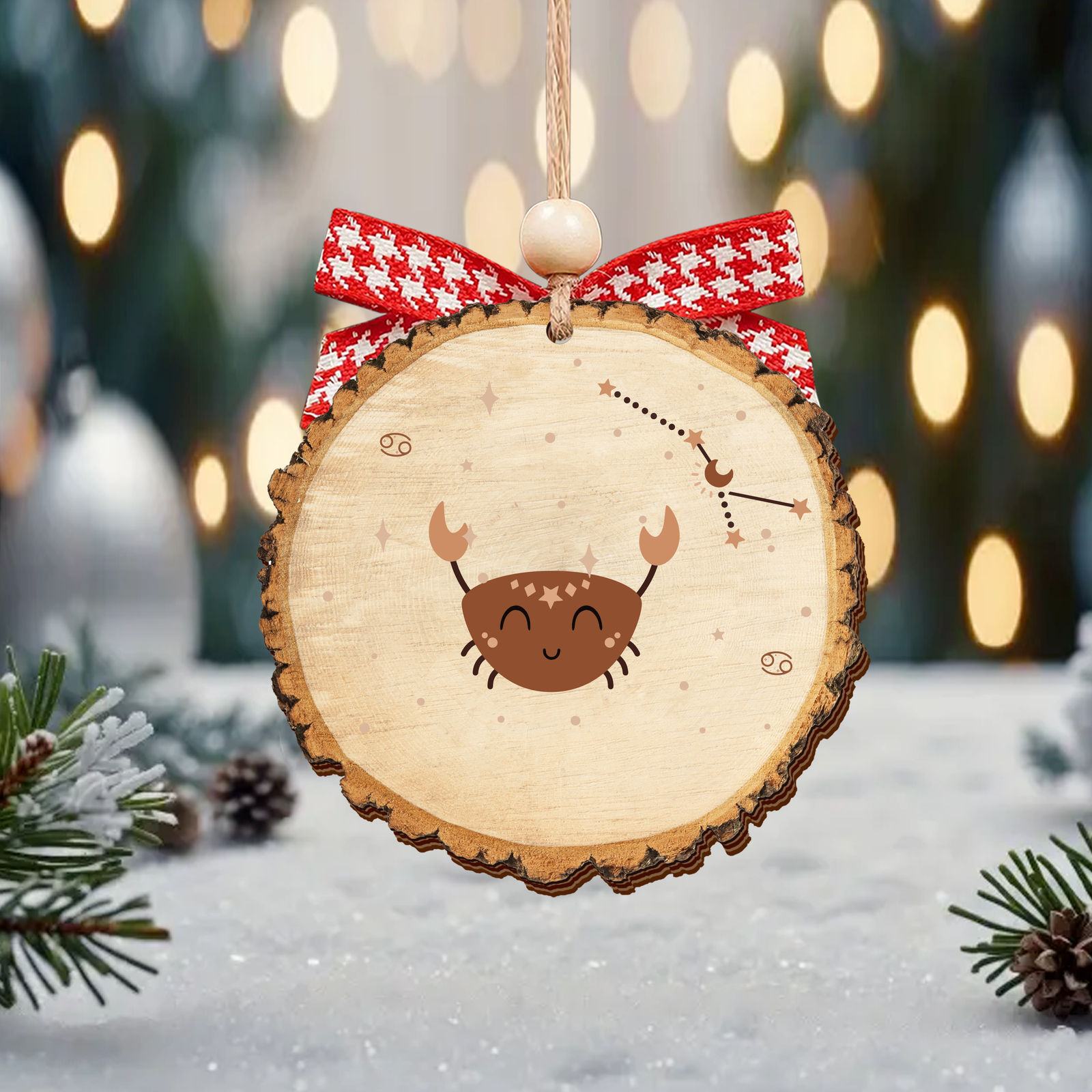 Personalized Horoscopes Wooden Ornament, Custom Kids Christmas Tree Ornament CF548 - 19Gifts