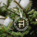 Personalized It Takes A Long Time To Grow An Old Friend Glass Ornament, Bestie Crossword Puzzle Art Ornament, Friendship Gift For Her, Christmas Gift For BFF GX04-88 - 19Gifts