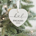 Personalized Married Ornament Wedding Gift, Wedding Date ornament, Heart Calendar, Anniversary Gift CY05-10 - 19Gifts