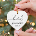 Personalized Married Ornament Wedding Gift, Wedding Date ornament, Heart Calendar, Anniversary Gift CY05-10 - 19Gifts