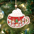Personalized Marshmallows Family Shaker Ornament, 3-Layered Shaker Family Ornament With Pets CF939 - 19Gifts