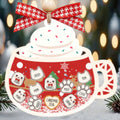 Personalized Marshmallows Family Shaker Ornament, 3-Layered Shaker Family Ornament With Pets CF939 - 19Gifts