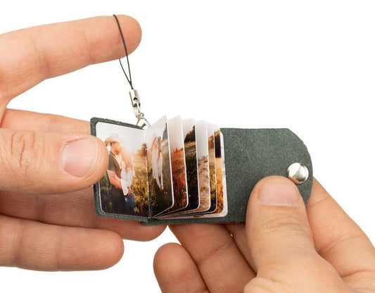 Personalized Mini Photo Album Keychain, Christmas Gift 2024, AK03 - 19Gifts