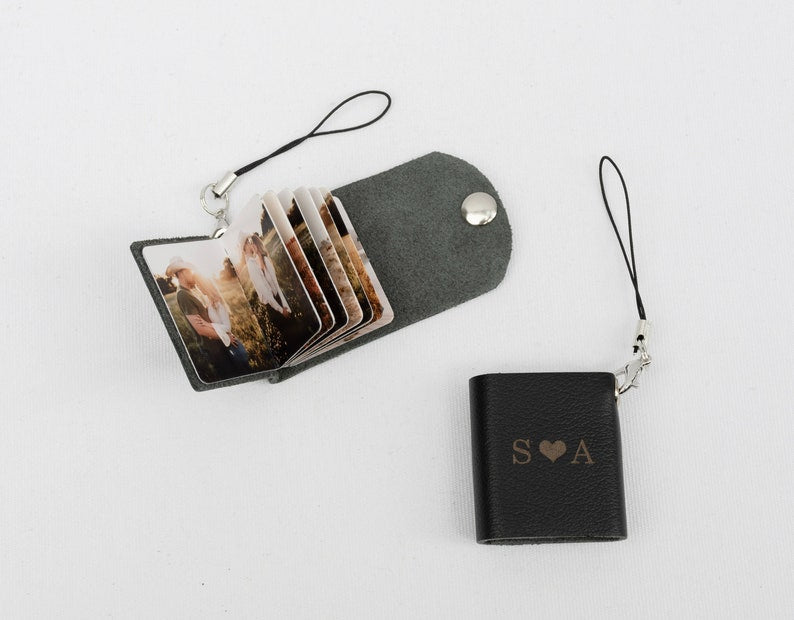 Personalized Mini Photo Album Keychain, Christmas Gift 2024, AK03 - 19Gifts