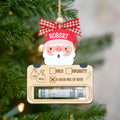 Personalized Money Holder Ornament With Name, Cute Christmas Wooden Cutout Ornament MH40 - 19Gifts
