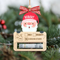 Personalized Money Holder Ornament With Name, Cute Christmas Wooden Cutout Ornament MH40 - 19Gifts