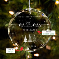 Personalized Mr and Mrs Christmas Ornament, Mr and Mrs Ornament GX06-25 - 19Gifts