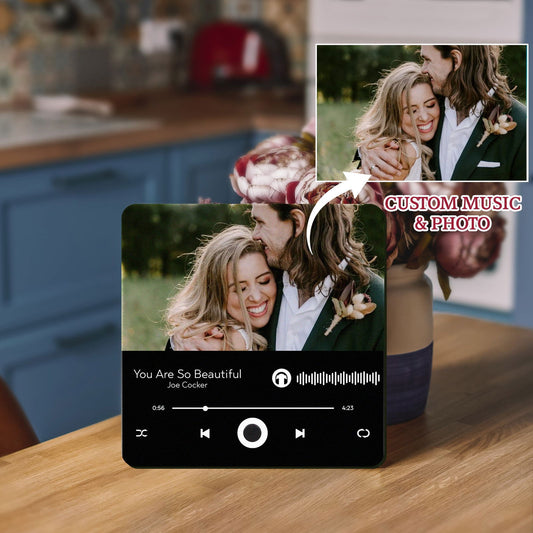 Personalized Music Magnets From Your Photo, Valentines Gift for Him & Her MG03 - 19Gifts