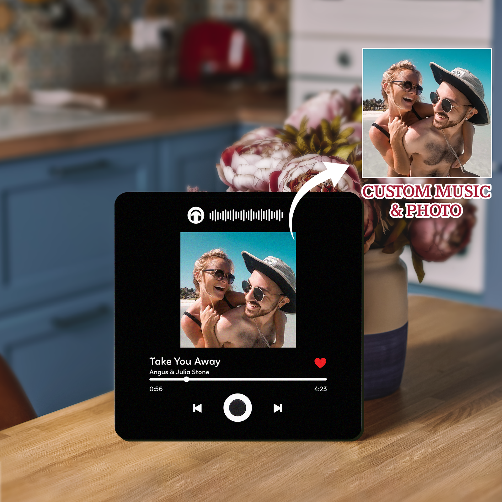 Personalized Music Magnets From Your Photo, Valentines Gift for Him & Her MG03 - 19Gifts