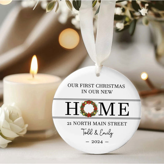 Personalized New Home Ornament, Wreath New House Ornament CX06-12 - 19Gifts
