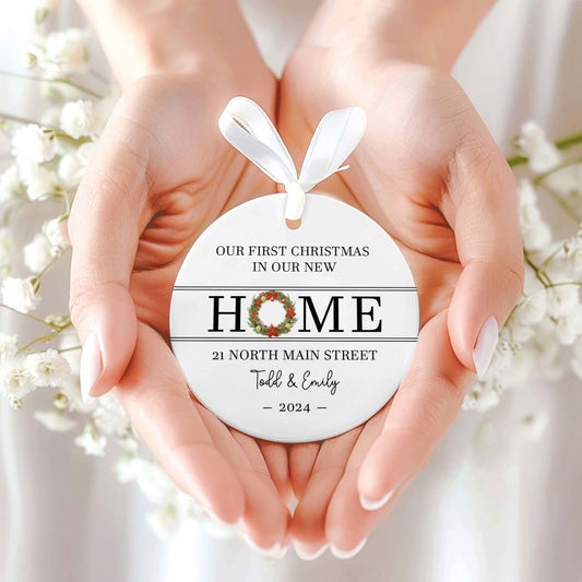 Personalized New Home Ornament, Wreath New House Ornament CX06-12 - 19Gifts