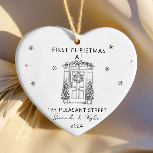 Personalized New Home Ornament, Wreath New House Ornament CY03-5-8 - 19Gifts