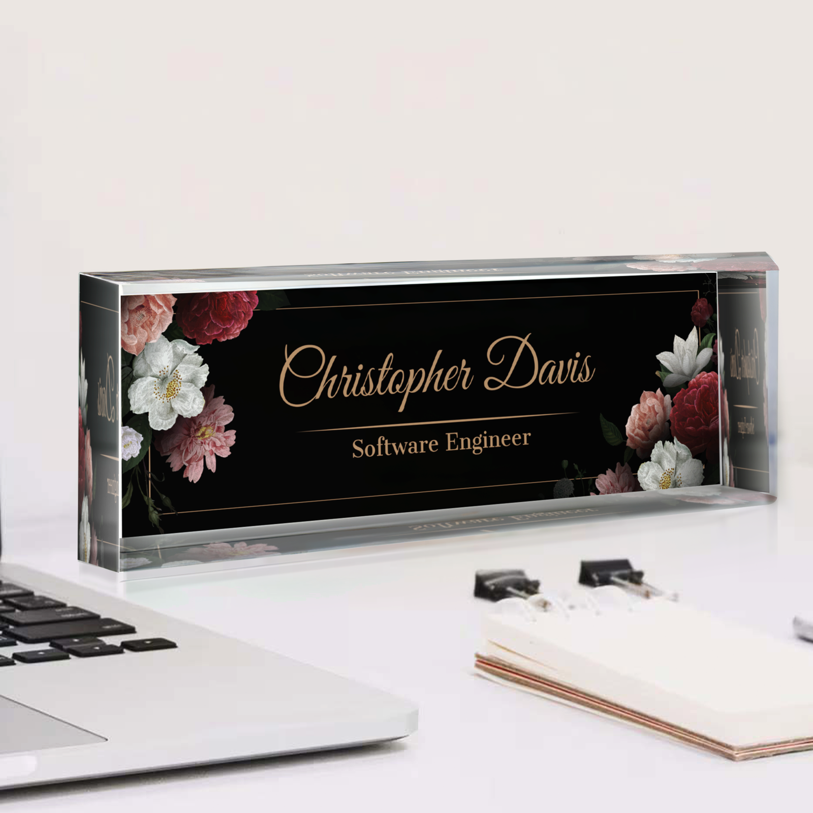 Personalized Office Desk Name Plate,  Custom Employee Appreciation Gifts TD81-3 - 19Gifts