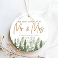 Personalized Our First Christmas As Mr & Mrs Ornament, Married Ornament, Wedding Ornament CX05-13 - 19Gifts