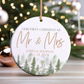 Personalized Our First Christmas As Mr & Mrs Ornament, Married Ornament, Wedding Ornament CX05-13 - 19Gifts