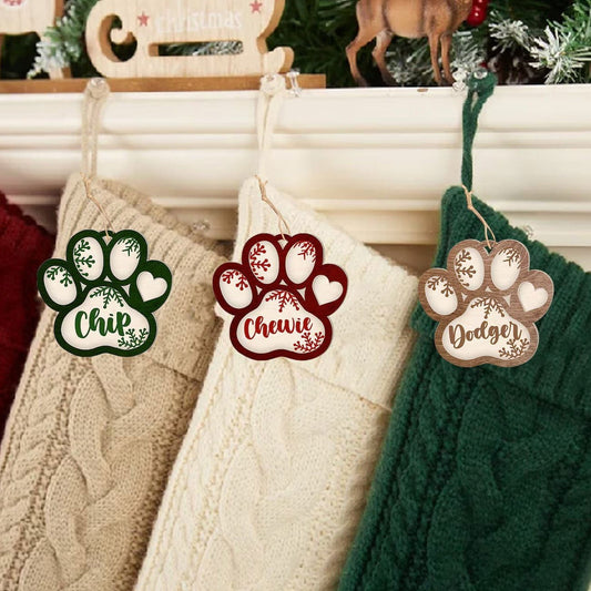 Personalized Pet 2024 Ornament, Pet Paw Ornament, Custom Pet Christmas Ornament, Pet Lover 2024 Ornament, CF42 - 19Gifts
