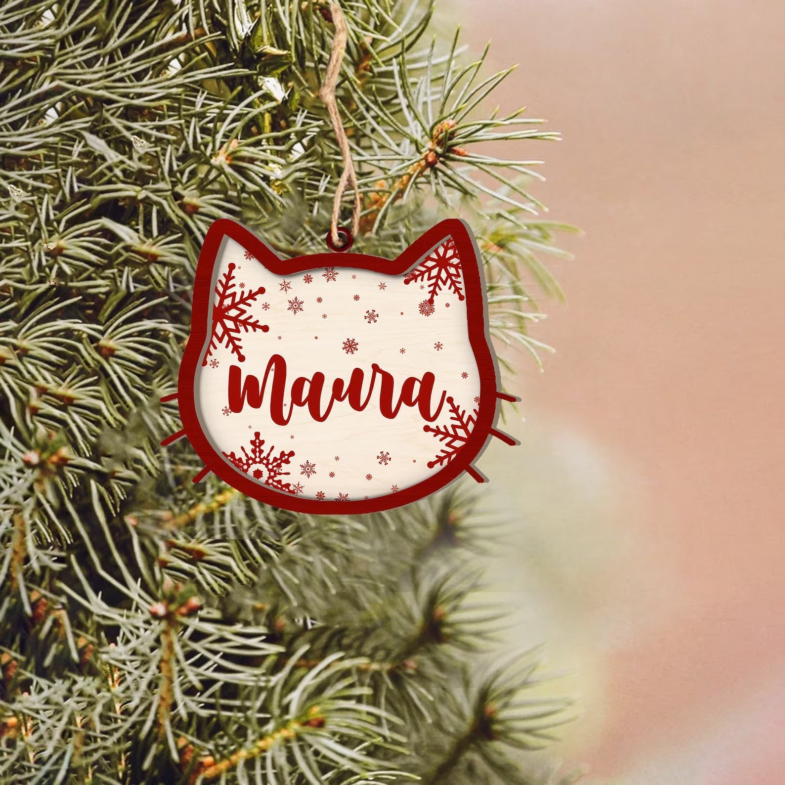 Personalized Pet 2024 Ornament, Pet Paw Ornament, Custom Pet Christmas Ornament, Pet Lover 2024 Ornament, CF42 - 19Gifts