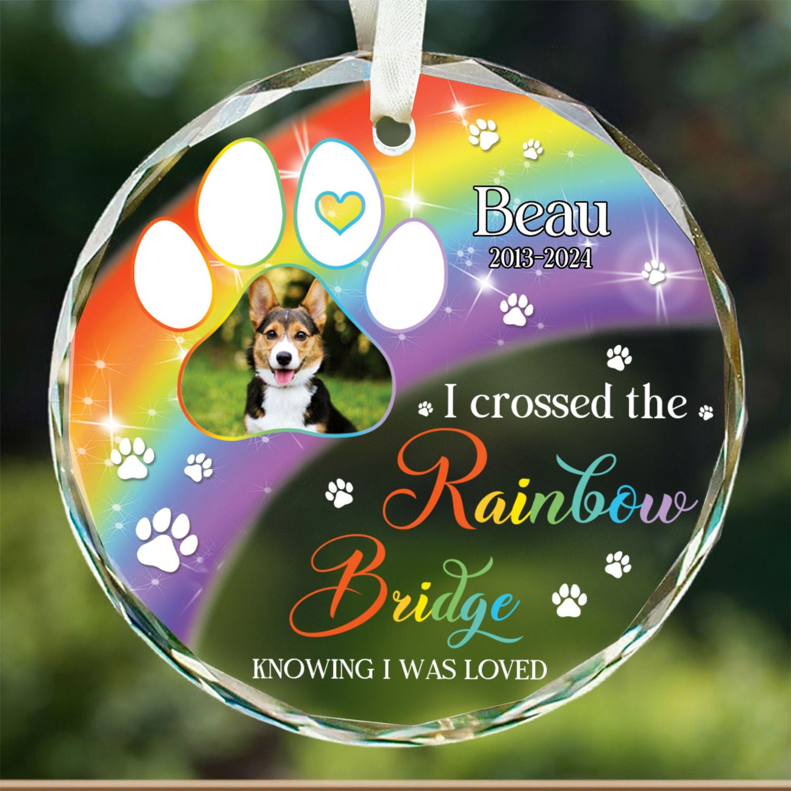 Personalized Pet 2024 Ornament, Pet Paw Ornament, Custom Pet Photo Christmas Ornament, Pet Lover 2024 Ornament, GX06-Style 49 - 19Gifts