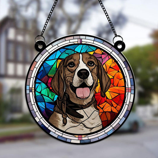 Personalized Pet Portrait Picture Suncatcher, Gifts For Pet Lovers, SC100 - 19Gifts