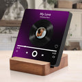 Personalized Photo & Music Fridge Magnets, Vinyl Record Play Song Music Box Fridge Decor With Your Photo MG06 - 19Gifts